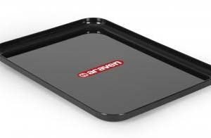 Black Display Food Tray 420x300x25mm